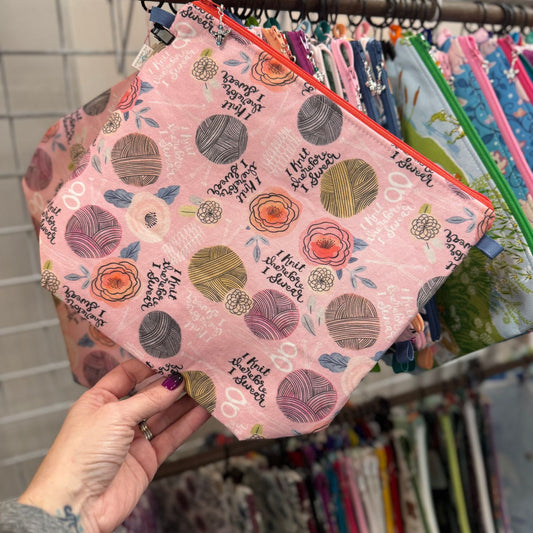 I Knit Therefore I Swear - Tall Wedge