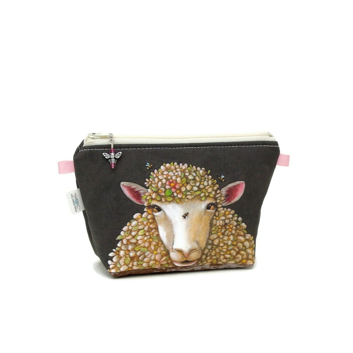 Floral Sheep Portrait - Mini Wedge