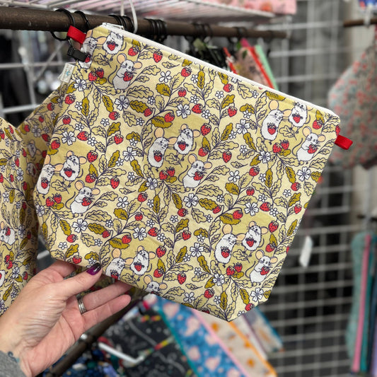 Strawberry Mice in Yellow