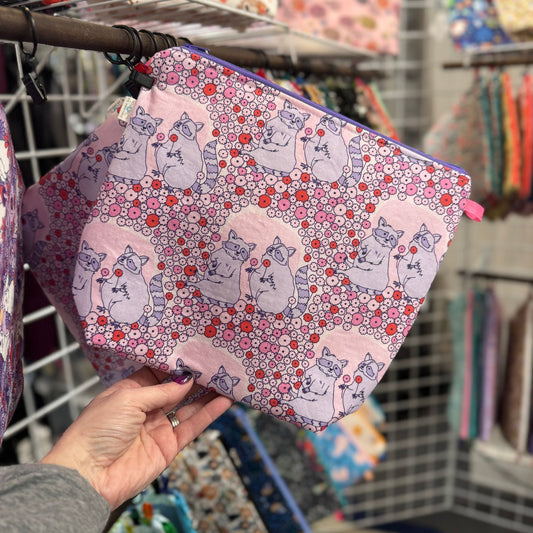 Sweet Raccoons in Berry - Tall Wedge