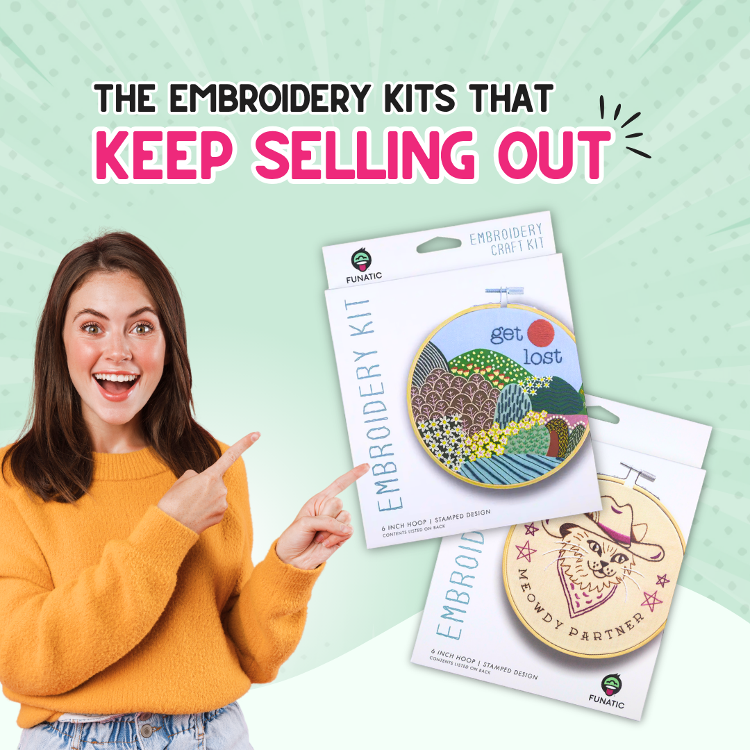Live Laugh Fuck Off Embroidery Kit